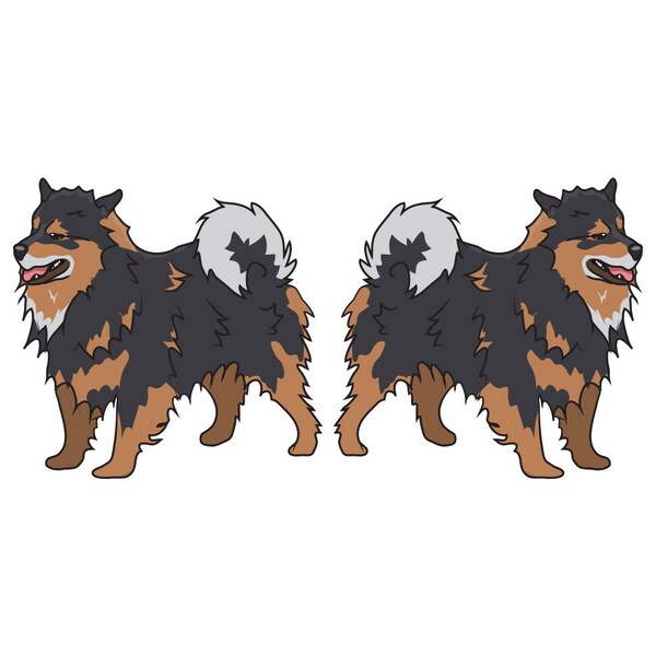 Signmission Finnish Lapphund Dog Decal, Dog Lover Decor Vinyl Sticker D-24-Finnish Lapphund - main